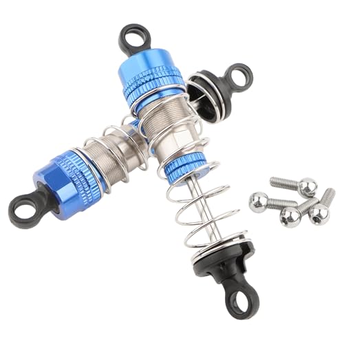 9201E RC Car 4 Pieces PX9211-18 Aluminum Shock Absorber Set Accessory Replacement Spare Parts for 9201E 9203E 9205E 9206E 9207E Trucks 200E 207E 210E Trucks(Blue)