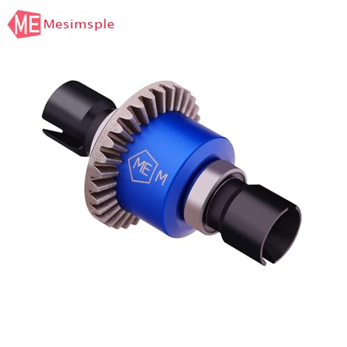 2PCS Alum H16BM Front Rear Differential Diff Gear for 1/16 H16BM H16207 16208 16209 16210 H16 1/14 14301 14302 14209 14210 H14BM Series Upgrades Part Blue - color: Blue
