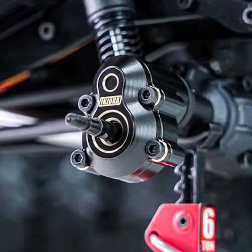 INJORA 45g Black Coating Brass Rear Outer Portal Housing for 1/18 RC Crawler Redcat Ascent-18 RC Upgrade Part