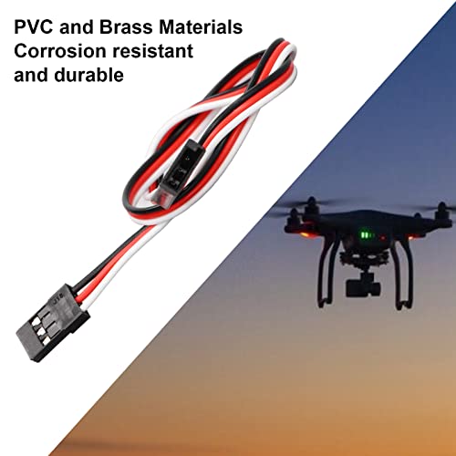 Servo Extension Cable 3 Pin Brass Core High Conductivity Flexible Durable Wire for RC Cars Drones Helicopters Aircraft 10PCS Set (500mm Male to Female) - size: 500mm male to female