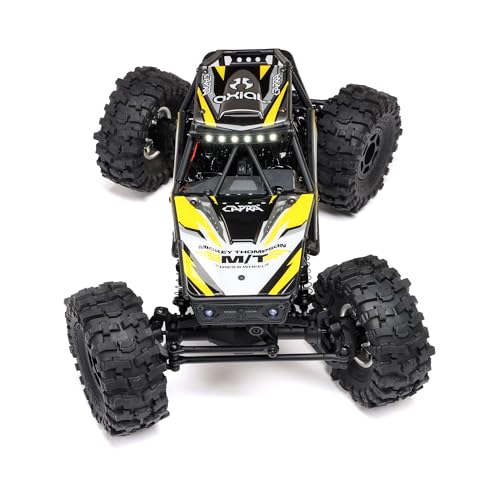 Axial RC Truck UTB18 Capra 4WS 1/18th 4x4 RTR (Comes with Everything Needed to Run), Yellow, AXI-1750T2 - color: Yellow
