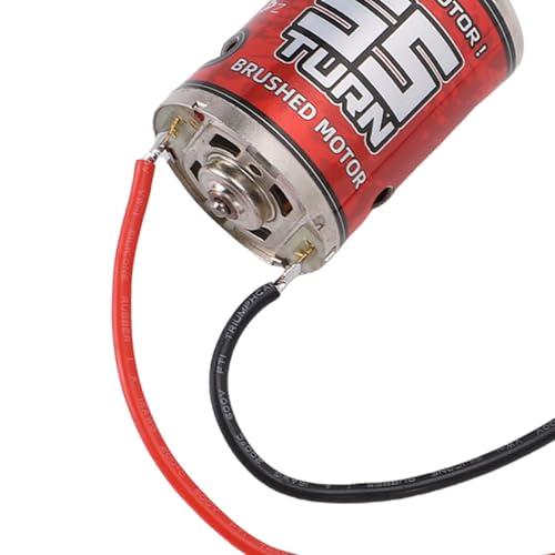 RC Crawler Motor, 540 Brushed 55T High Torque with Sealed Bearings, Copper Windings Brushed Motor for HSP Off Road Rock Crawling Cars