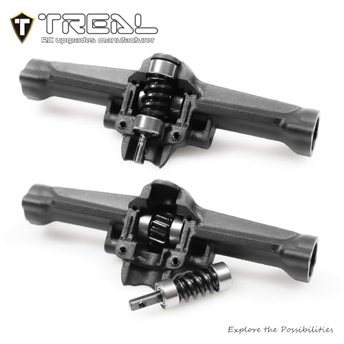 TREAL SCX30 Overdrive Worm Gears (14% OD) – Hardened Steel 2T & 14T Axle Gear Set for SCX30 RC Crawler (2 Pieces) - size: 2T/14T