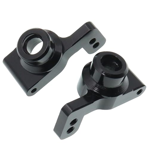 6PCS Metal Front Steering Cup&C seat&Rear Wheel hub Compatible with WLtoys Compatible with WLtoys 1/14 144010 144001 144002 1/12 124016 124017 124018 124019 RC Car Upgrade Parts (Black) - color: Black