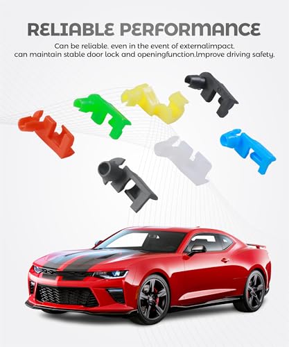 80PCS Door Lock Rod Clip,Car Accessories,Door Lock Tailgate Handle Rod Clips Assortment Kit,Automotive Replacement Left and Right Rod Retainer Clips,Compatible with Most Cars Trucks SUVs