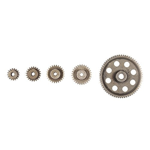 Globact 11184 64T Diff Spur Gear & 17T/21T/26T/29T Pinion Gear for HSP 1/10 | Fits Redcat Volcano Epx Hsp 1/10 Monster Truck Brontosaurus 94111