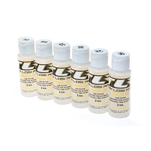 TEAM LOSI RACING SIL Shock Oil 6 Pack 17.5-42.5WT 150-563CST 2OZ TLR74019 Electric Car/Truck Option Parts