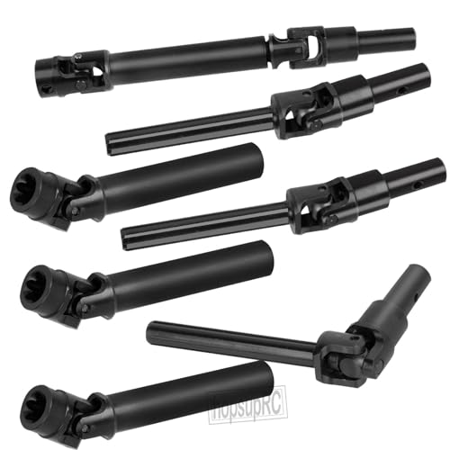 #45 Steel Drive Shaft CVD Upgrades Part for 1/8 Mojave 4X4 4S BLX RC Car,Stainless Front Rear Driveshaft Axles Hops up,4PCS Black