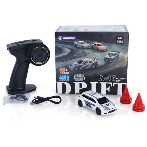 US in Stock, 2.4G 1:43 High Speed Radio Controlled Racing Car RC Drift Vehicle 4WD RTR Mini Model Lipo Battery Radio Battery Hobby Grade Model for Birthday, for Ages 14+