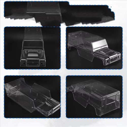 RC Spare Part Compatible with Traxxas for TRX-4 1/10 Remote Control Crawler Car Upgrades Parts Accessories 324Mm Wheelbase Clear Body Shell Kit