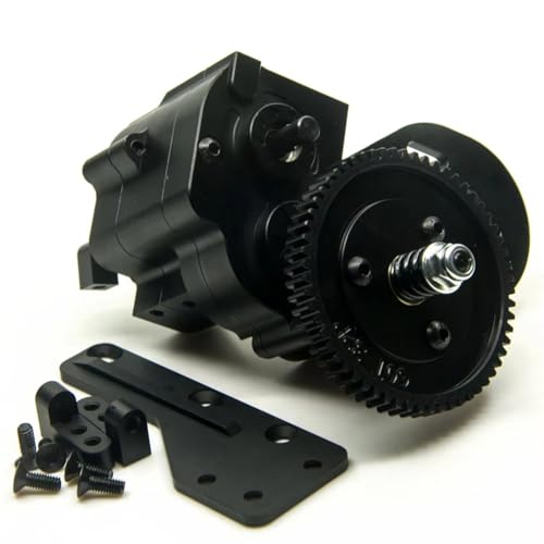 For AXIAL For SCX10 1/10 Metal Alloy 2 Speed Gearbox Transmission Gear Box RC Crawler Model Car Upgrade Parts RC Vehicle Gearboxes(Gearbox) - color: Gearbox