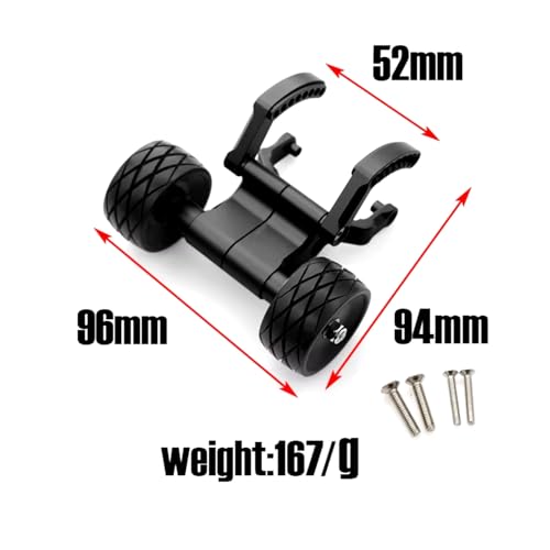 RC Car Accessories for Traxxas for E-Revo 2.0 86086-4 56087-1 for Monster for Truck 1/10 Metal Wheelie Bar RC Car Upgrade Parts Accessories(Black) - size: Black