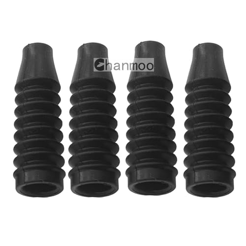 4Pcs 1:8 RC Absorber Rubber Cover Shock Damper Absorption Cover Dust-Proof Boot for 1/8 RC Off-Road Monster Short-Course Truck Car Kyosho TRX4 Hobao HPI HSP Upgrade Parts (36mm) - size: 36mm