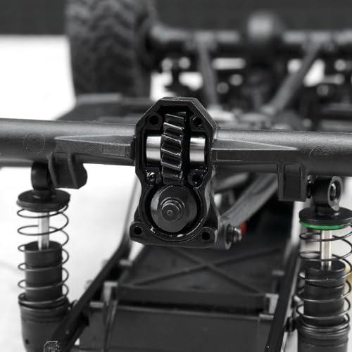 Axle Gear Overdrive Worm 12T 18T for SCX24 C10 JLU Gladiator Bronco | AX24 Axial 1/24 RC Crawler Car Upgrade Parts Steel Diff Gear Set - size: 12T 18T