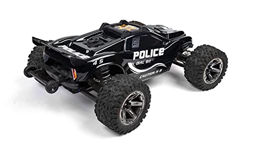 SummitLink Custom Body Compatible for Rustler 4X4, Rustler BL-2S, Rustler 4x4 Ultimate 1/10 Scale RC Car or Truck(Truck not Included)-1 (Muddy Orange Over Black Style)