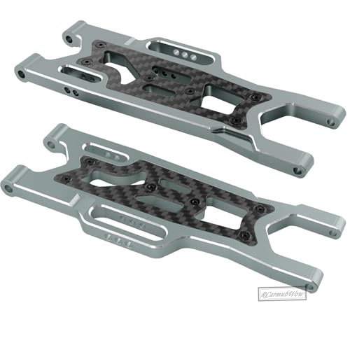 RC Alloy Suspension Arms Upgrades Part for 1/10 Outcast 4x4 4S V2 BLX,Kraton 4x4 4S V2 BLX,Front Rear A Arms Suspension Arms Hops Up,Replace ARA330711 ARA330710,Titanium - color: Titanium(4pcs)