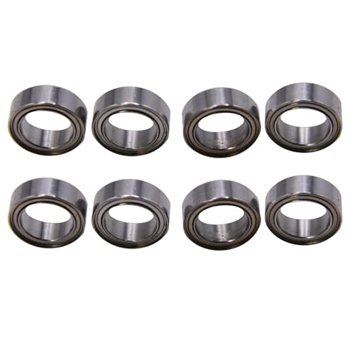 Blomiky R168Z 8 Pack Wheel Ball Bearings Spare Parts Suitable for Hyper Go 1/16 1/14 Scale H16PL H14BM 14210 14211 RC Trucks/ 14210 Bearing