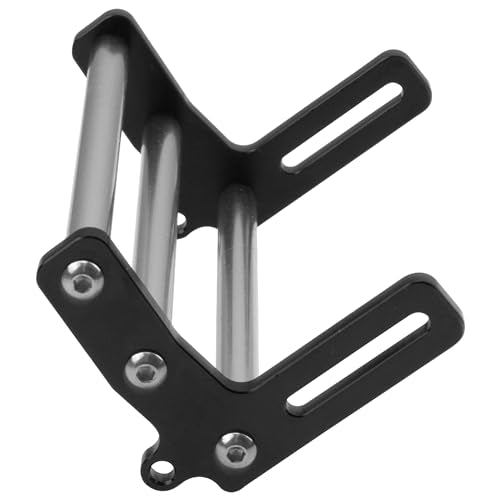 ShareGoo Aluminum Front Bumper Compatible with 1/10 RC Car Crawler Chassis Gspeed LCG TRX4 SCX10 Dodge Power Wagon Cliffhanger Body Shell (Black) - color: Black