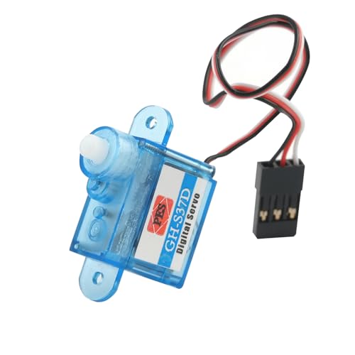 GH-S37D Ultra-Light Micro Servo - Mini Small 3.7g Digital Servo Motor for RC Car Plane Helicopter & Boat for Arduino, Raspberry Pi, Pack of 4
