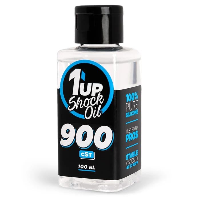 Pure Silicone Shock Oil 900cSt / 66.25wt - 100mL / 1UP Racing / 100900