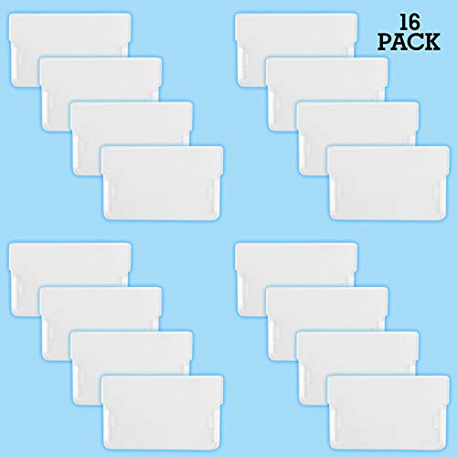 Akro-Mils 40716 Plastic Width Dividers for Small Drawers in Plastic Cabinets, Custom Storage Inserts for Teacher Toolbox, Small Parts Organizer, Screw Organizer and More, 16-Pack, Clear