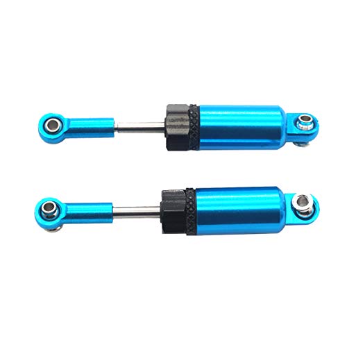 4Pack Share Goo Metal Shock Absorber Kit Damper Suspension Upgrade Part Compatible with WPL 1/16 C14 C24 RC Crawler Off-Road Car Truck (Blue) - color: Blue