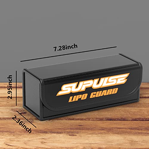 LiPo Battery Bag, 2 Pack, Fireproof & Explosionproof Storage | Heat-Resistant Fiberglass Case for LiPo Batteries Charging, Transport (7.28 x 2.95 x 2.36 inches) - size: small
