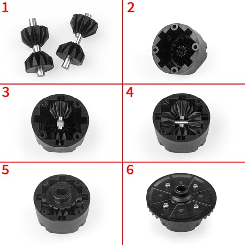 Steel Differential Gear Set Bevel Gears for Tamiya TT02 TT02B XV02 | 1/10 RC Car Upgrade Parts Accessories