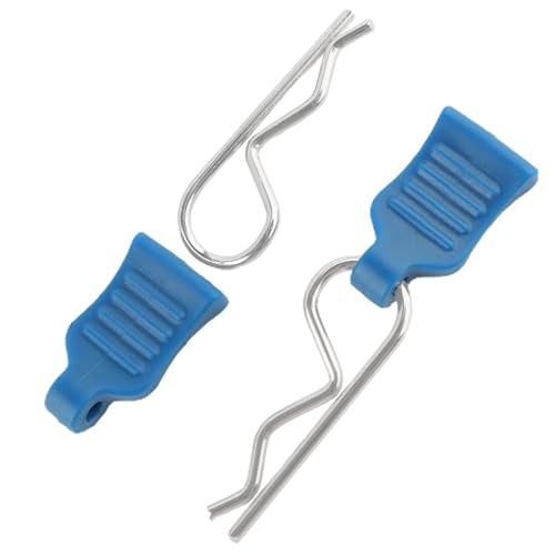50 Pieces 1mm Universal RC Body Clips with Pull Tabs Car Clips RTR Clip Pins H165 Spare Parts for 1:14 1:16 1:18 Scale Redcat HPI Himoto HSP Exceed RC Car SCX24 TRX4M Truck (Blue) - color: 1.0mm