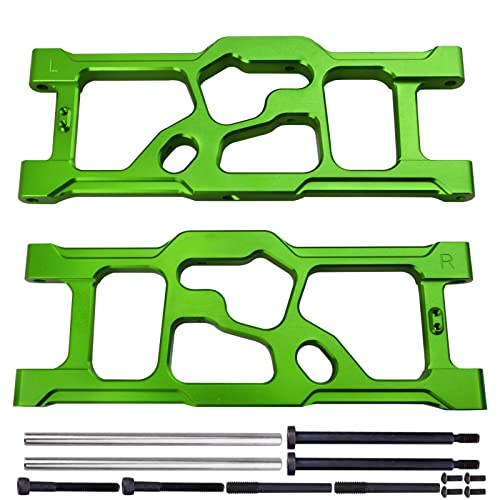 Aluminum Rear Lower Suspension Arms for ARRMA Kraton 8S BLX 1/5 Scale RC Truck (1 Pair), Replaces ARA330590 Upgrades (Green) - color: Green
