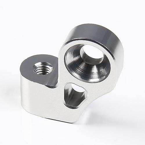 CNC Aluminum Metal Clutch Fixed Mount for 1/5 RC Car HPI rv Baja 5b 5t 5sc SS Engine Upgrade Part (Silver) - color: Silver