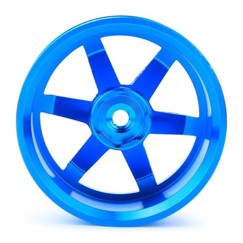 12mm Hex Hubs Metal Wheel Hub Metal Wheel Hub, 4pcs Aluminium Alloy Wheel Hub for Universal 1/10 Flat Running Drift RC Car Model Accessory Wheel Rims RC Wheel Rims Set Rc Drift Wheels(Blue) - color: Blue