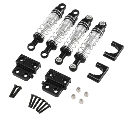 for MN 82 82s 82Pro LC79 Oil Filled Shocks All Metal Set RC Car Upgrade Modification Accessories Repair Parts Rc Parts - color: Black