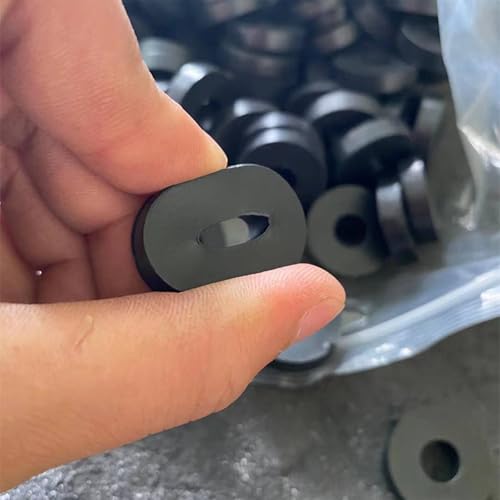 REDANHA 30 PCS Rubber Spacer 4 Sizes Black Non-Slip Thick Grommets Vibration Isolation Round Rubber Flat Washers - size: 4 Sizes, style: Different size