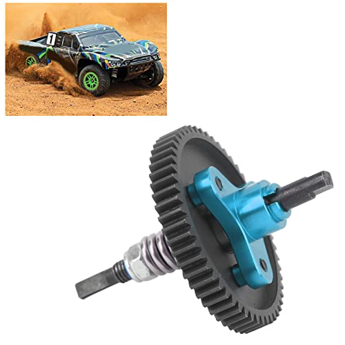 Generic 54T Spur Gear Complete Slipper Clutch Assembly, Aluminum Steel Differential Gear Assembly, RC Cars with Accuracy Manufactured Teeth, Ideal for Slash 4x4, Rustler, HuanQi 727 (Blue) - color: Blue