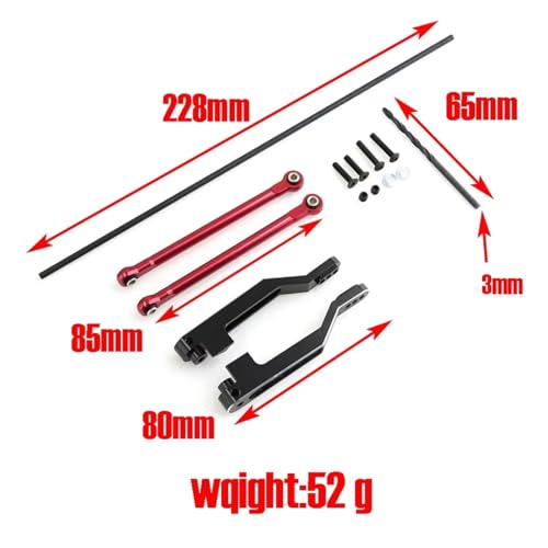 RC car Components Compatible with Traxxas for UDR 1/7 RC Car Parts Metal Front Rear Sway Bar Set Anti-Roll Stabilizer Kit Improved Handling Stability