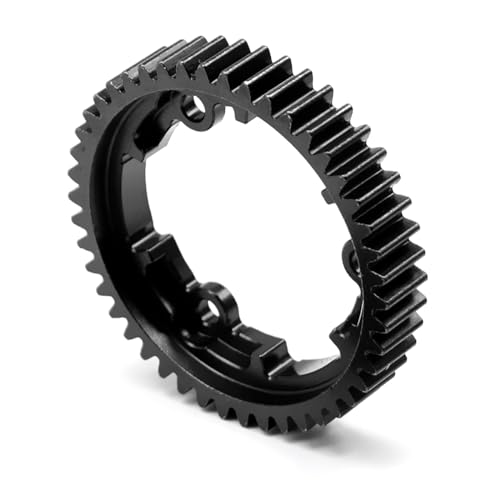 OGRC 46T Steel Spur Gear for Traxxas 1/5 X-Maxx 1/7 XO-1 1/10 Maxx/E-Revo | 1 Mod, with 18T Motor Pinion Gear, Replace Stock Part #6447 - size: 46T