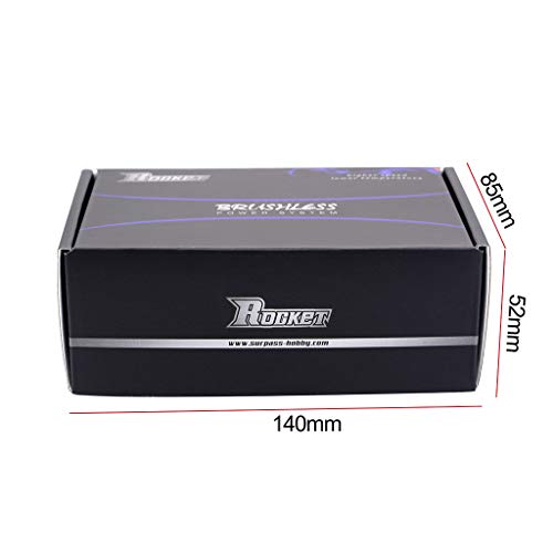 3650 5900KV Sensorless Brushless Motor 120A Brushless ESC & Program Card Waterproof Motor ESC Combo 3.175mm Shaft for 1/10 RC Car Truck
