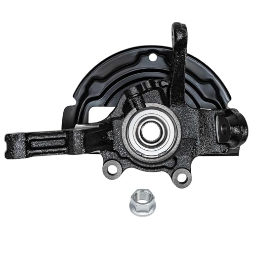 Detroit Axle - 2.5L Front Knuckles Brake Calipers for 2002-2006 | Nissan Altima 2003 2004 2005 Replacement Steering Knuckles and Wheel Bearing Hubs Assembly Disc Brake Calipers w/Brackets - size: 4BU50546/Kit