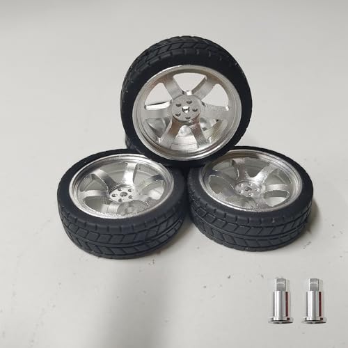 1/18 Scale Metal Tires Set of 4 for LDRC Drift Car | Replacement Racing Tires (MR03S-047) - color: Racing Tires-MR03S-047