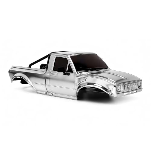 INJORA IR60-24 Body for SCX24 C10 Bronco Wrangler Base Camp 4Runner(Chrome) - color: Chrome