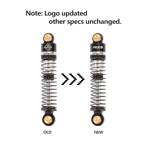 SCX24 Shocks 47MM Oil-Filled Damper For Axial SCX24 Upgrades | Long Travel Threaded Oil Shocks Absorber for 1/24 RC Crawler - color: silver