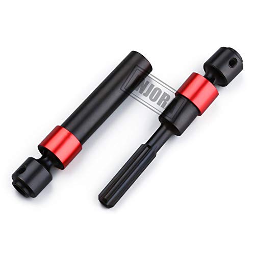 INJORA 2PCS Metal CVD Drive Shaft for 1/10 RC Car Crawler 312MM Wheelbase TRX-4 - size: For 312mm
