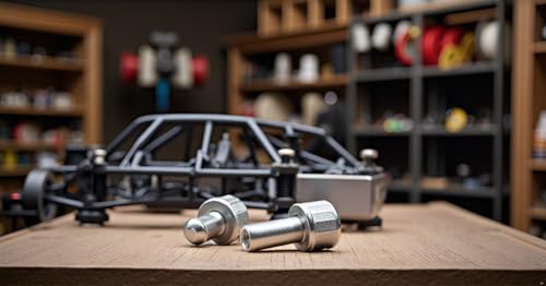 Alomejor RC Car Replacement, Reliable and Durable Hex Wheel Hub Drive, Metal Nut Set, 8Pcs Extension Column for DIY Upgrades, Maintenance, and Customi