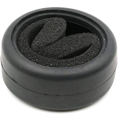 hobbysoul 24pcs RC 1/10 On Road Slick Tire Rubber Tyre with Foam Insert Fit for 1:10 Touring Drift Car Wheel Rim