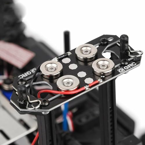 Magnetic Stealth Invisible Body Shell Post Mount for 1:10 RC Car SCX10 D90 TRX4 (BLACK)