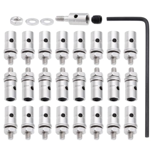 Hobbypark 25pcs Adjustable Pushrod Connector Linkage Stoppers D1.3mm RC Airplane Plane Parts