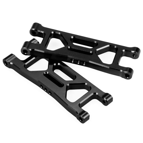 Rear Upper&Lower Suspension Arms for ARRMA 1/18 Typhon Granite Grom | 380 Brushed 4X4 Monster Truck 4 PCS/Set Black Aluminum Upgrades Parts - color: Black
