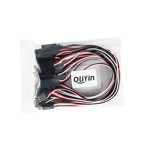 20pcs 7.87inch 20cm 200mm Male to Female JR Plug Servo Extension Lead Wire Cable for RC Quadcopter Airplane