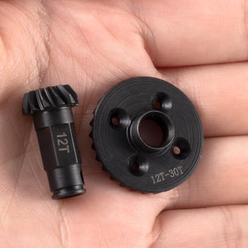 Steel Front&Rear Diff Gear Set for ARRMA 1/18 Granite/Typhon GROM | 1/14 Mini MOJAVE GROM 1/12 Losi NASCAR AWD RC Car Upgrade
